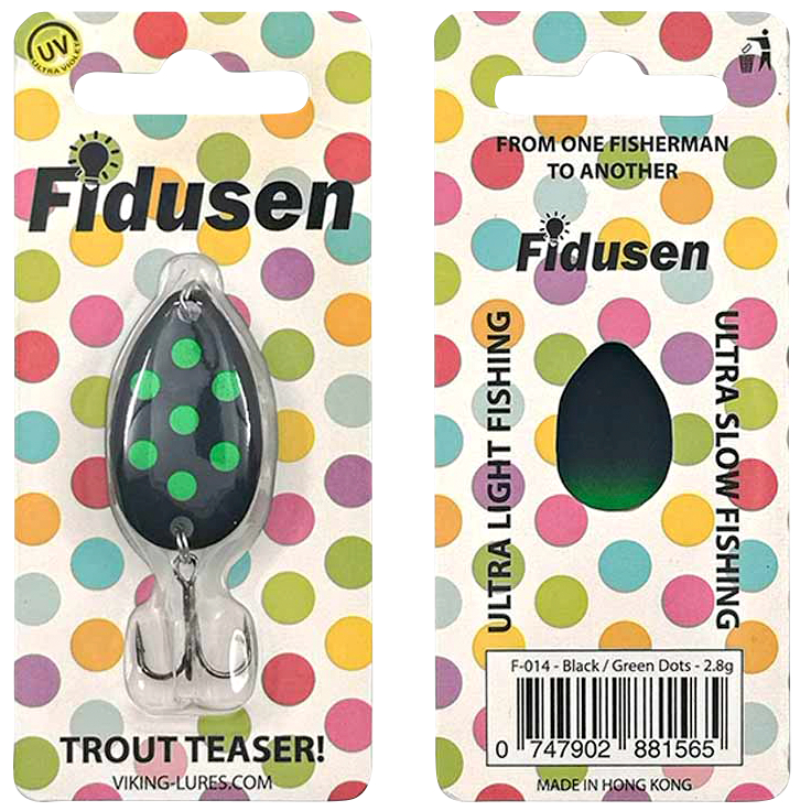 OGP Kunstköder Fidusen (Black/Green, 2,8 g)