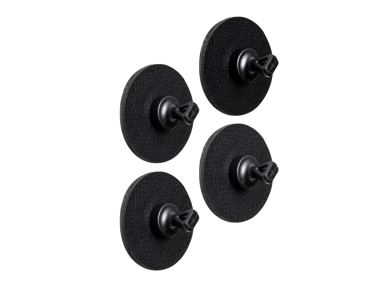 Silwy Flex 4er Set Magnet-Pins inkl. schwarzes Metall-Nano-Gel-Pads