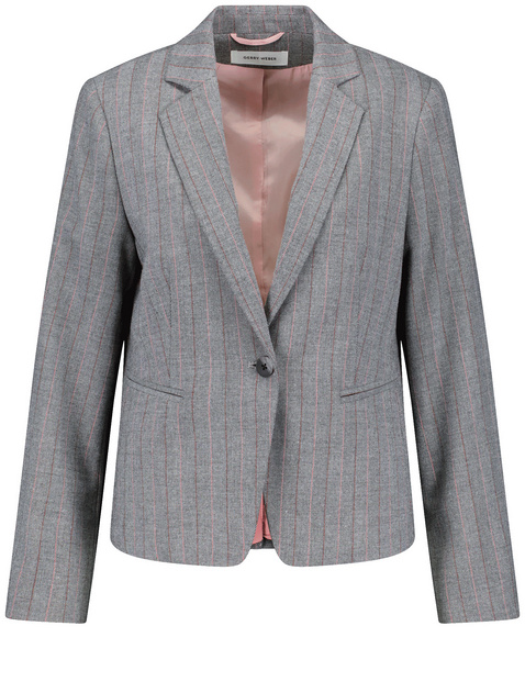 Taillierter Blazer mit Nadelstreifen