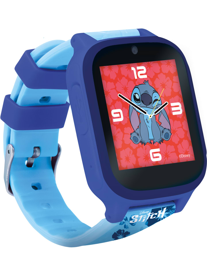 LISCIANI Disney Stitch Smartwatch Digitaluhr mit Kamera und Spielen in blau günstig kaufen onesize