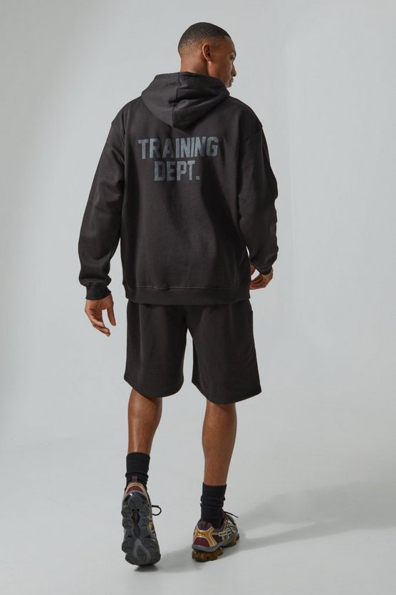 Man Active Oversize Training Dept Shorts-Set