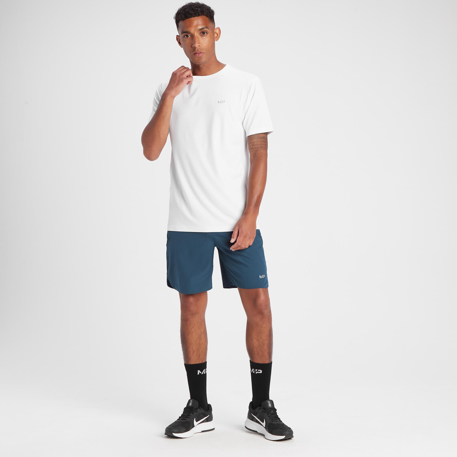T-shirt à manches courtes MP Velocity pour hommes – Blanc