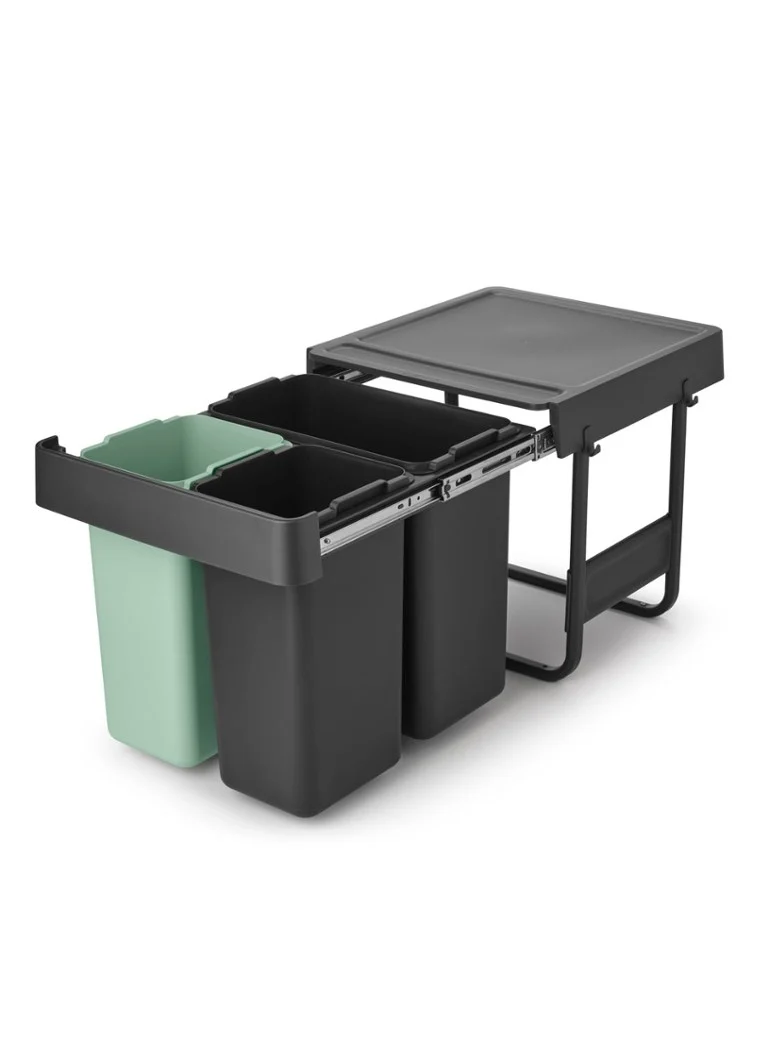 Pattumiera integrata Brabantia Sort & Go 10 + 10 + 20 litri