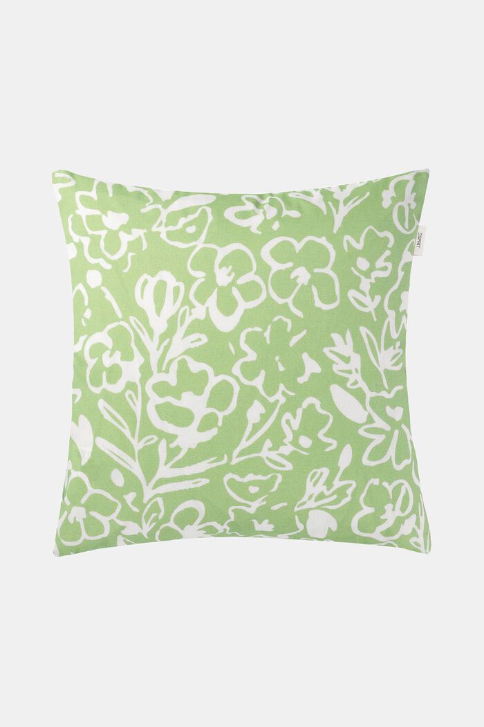 Kissenhülle mit floralem Druckmotiv