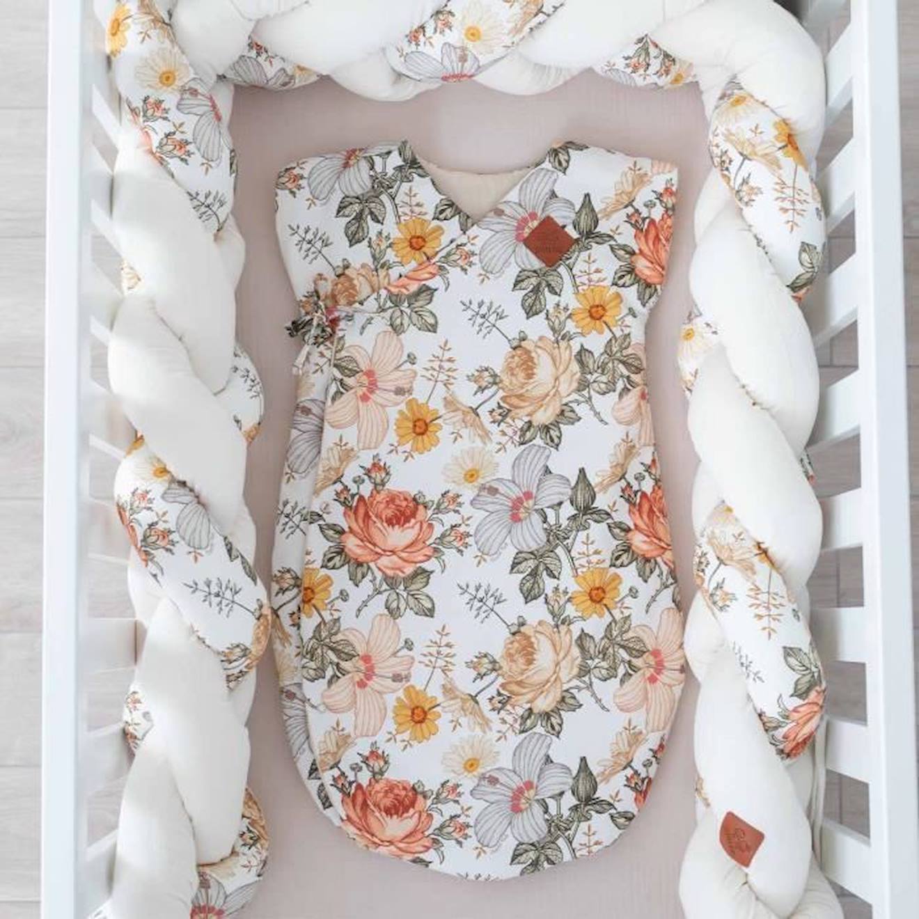 Gigoteuse turbulette légère Kimono, Néo Vintage blanc