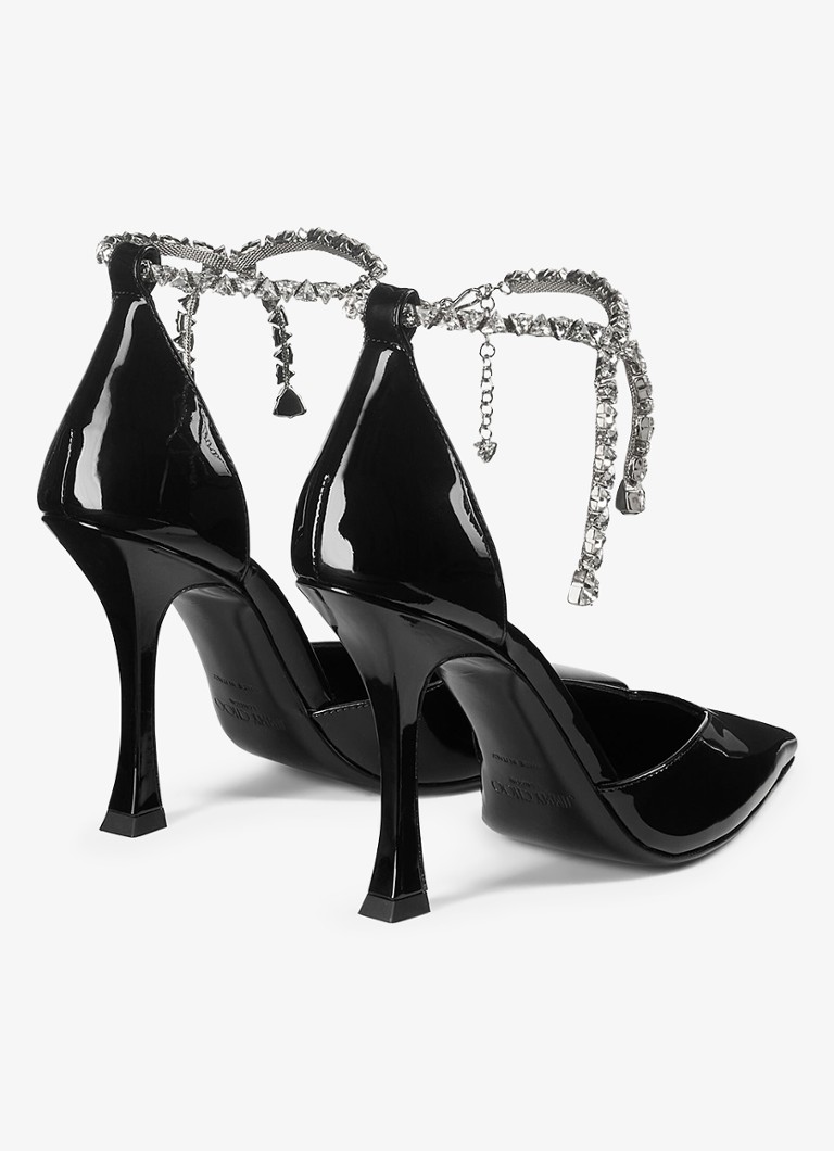 Jimmy Choo Stevie 100 -kiiltonahkaiset avokkaat