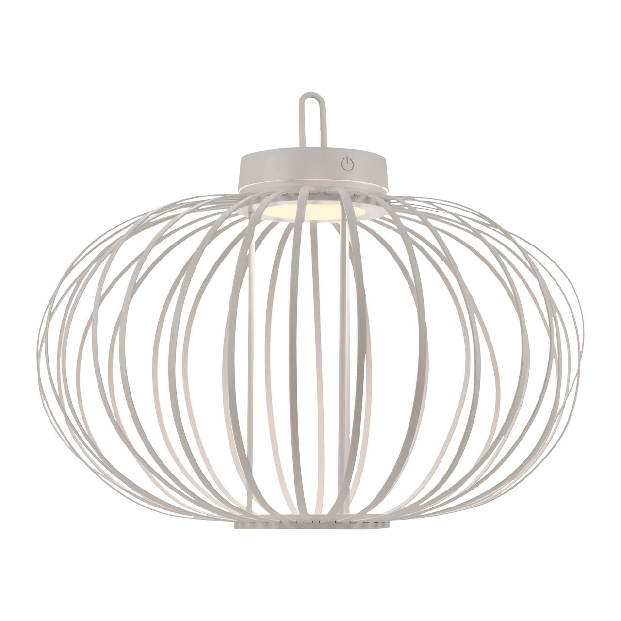 JUST LIGHT Akku Pendelleuchte AKUBA, 1x LED-Board/1,50Watt/2700Kelvin, IP44, Weiss