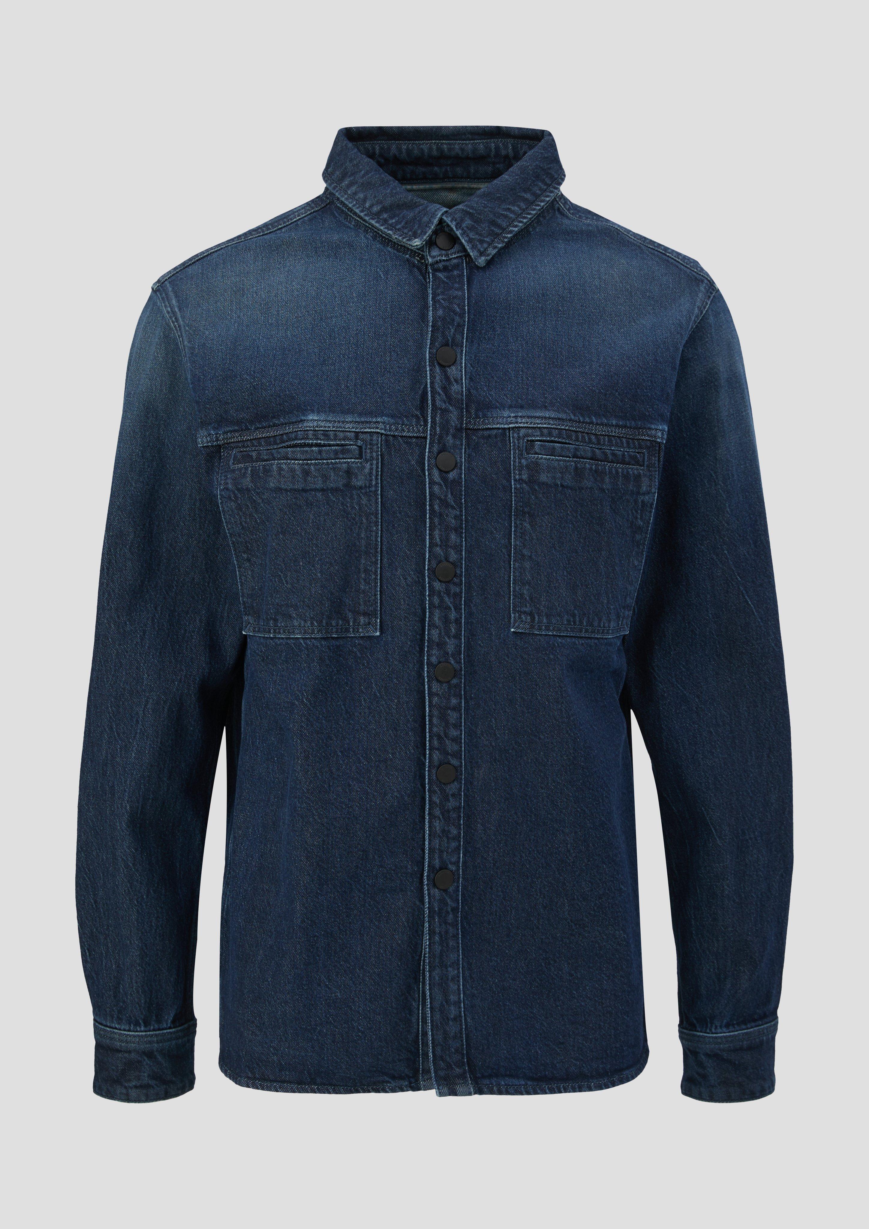 Relaxed: Jeanshemd aus Baumwollstretch  2135900-58Z8