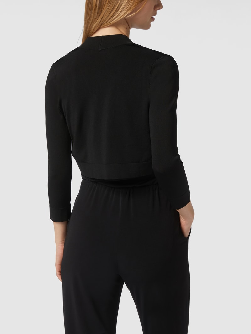 Bolero mit Schalkragen in schwarz