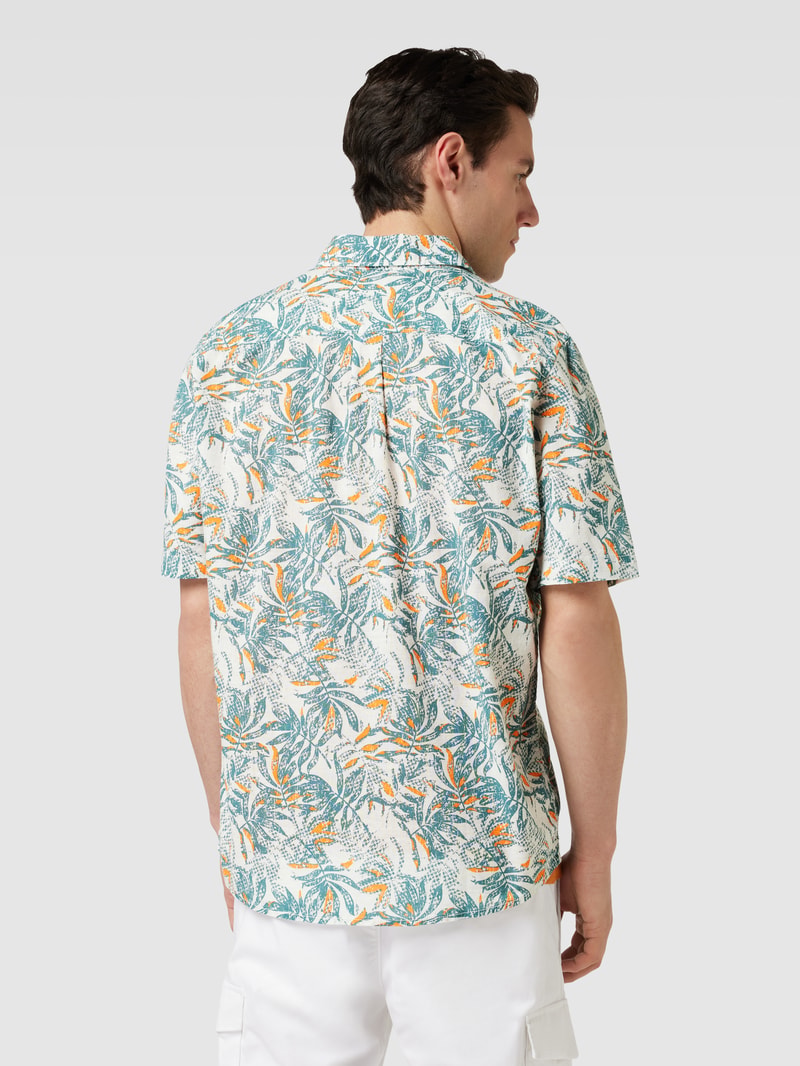 Freizeithemd mit Allover-Print in mint