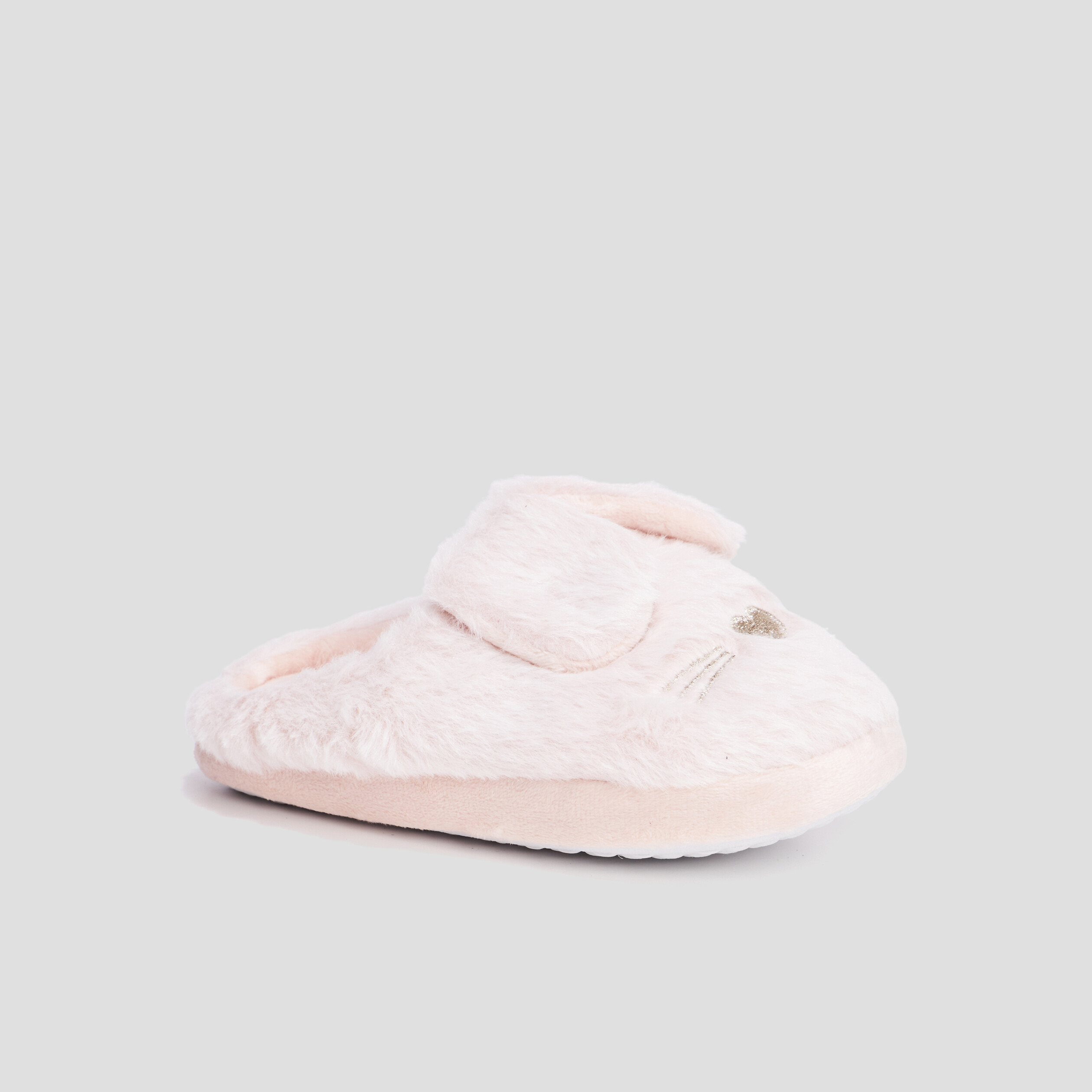 Chaussons mules fourrure rose fille | La Halle