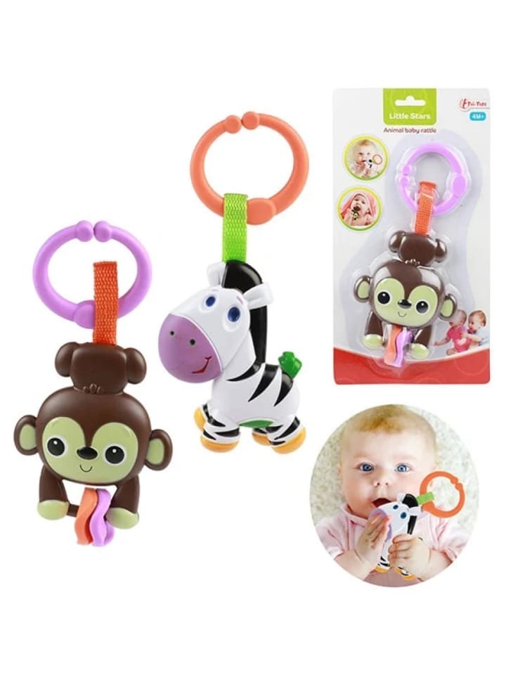 Toi-Toys Babyrassel Tiere Zebra oder Affe 3 Monate günstig kaufen onesize