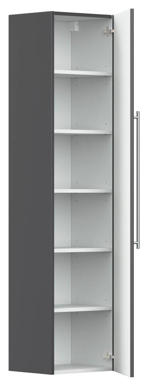 Posseik Badmöbel-Set Teramo 100 cm (4-teilig) anthrazit seidenglanz EEK: F