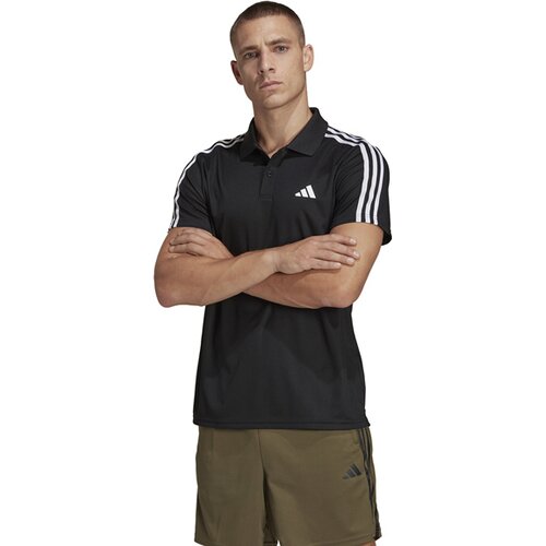 HERREN POLO TRAIN ESSENTIALS PIQUÉ 3-STREIFEN TRAINING