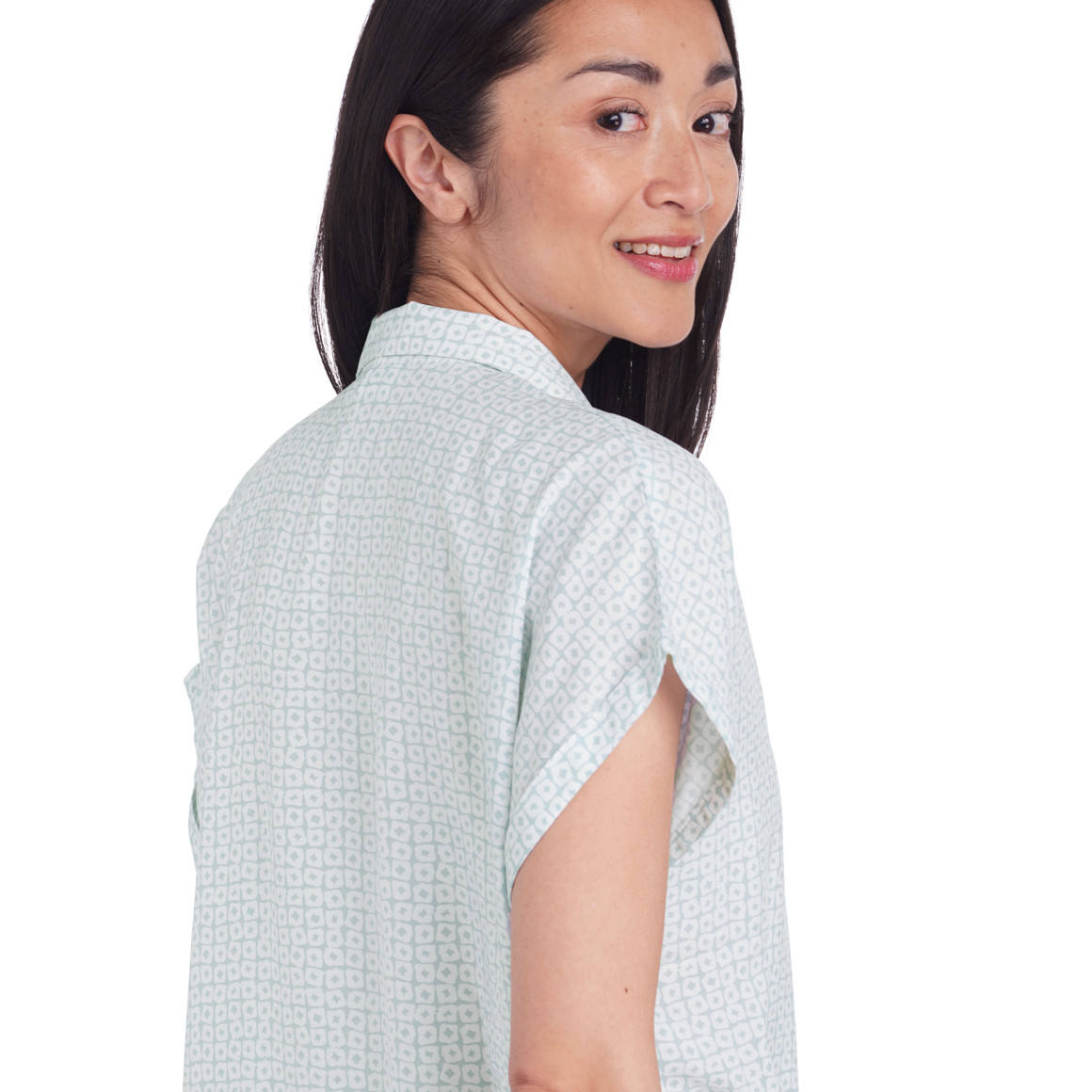 Damen Bluse mit Knotendetail
