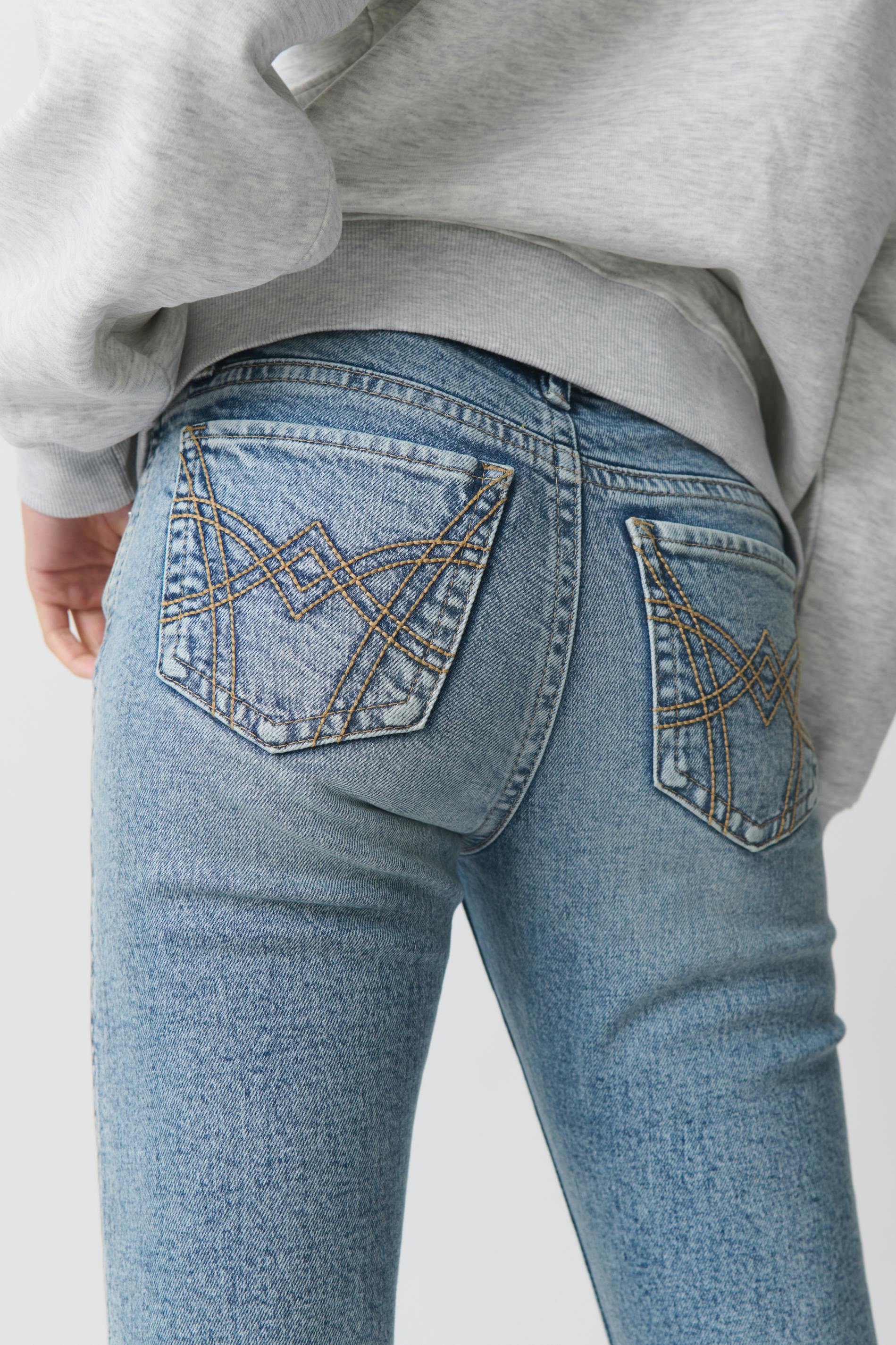 Twisted bootcut jeans