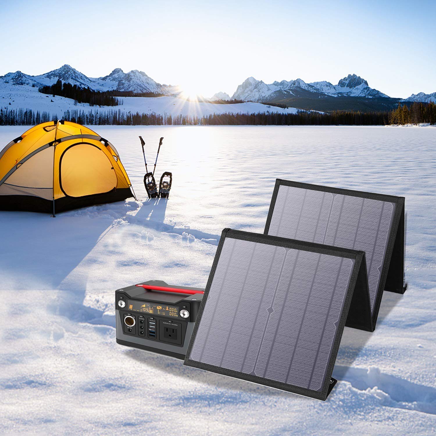 Song Solar Solaranlage Solarpanel 20W, 21,00 W, Monokristallines Silizium, Monokristalline Solaranlagen 21W,Camping-Werkzeuge, tragbar