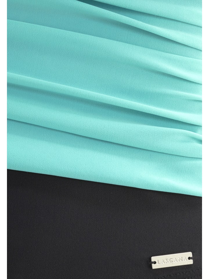 LASCANA Badeanzug in schwarz-mint günstig kaufen