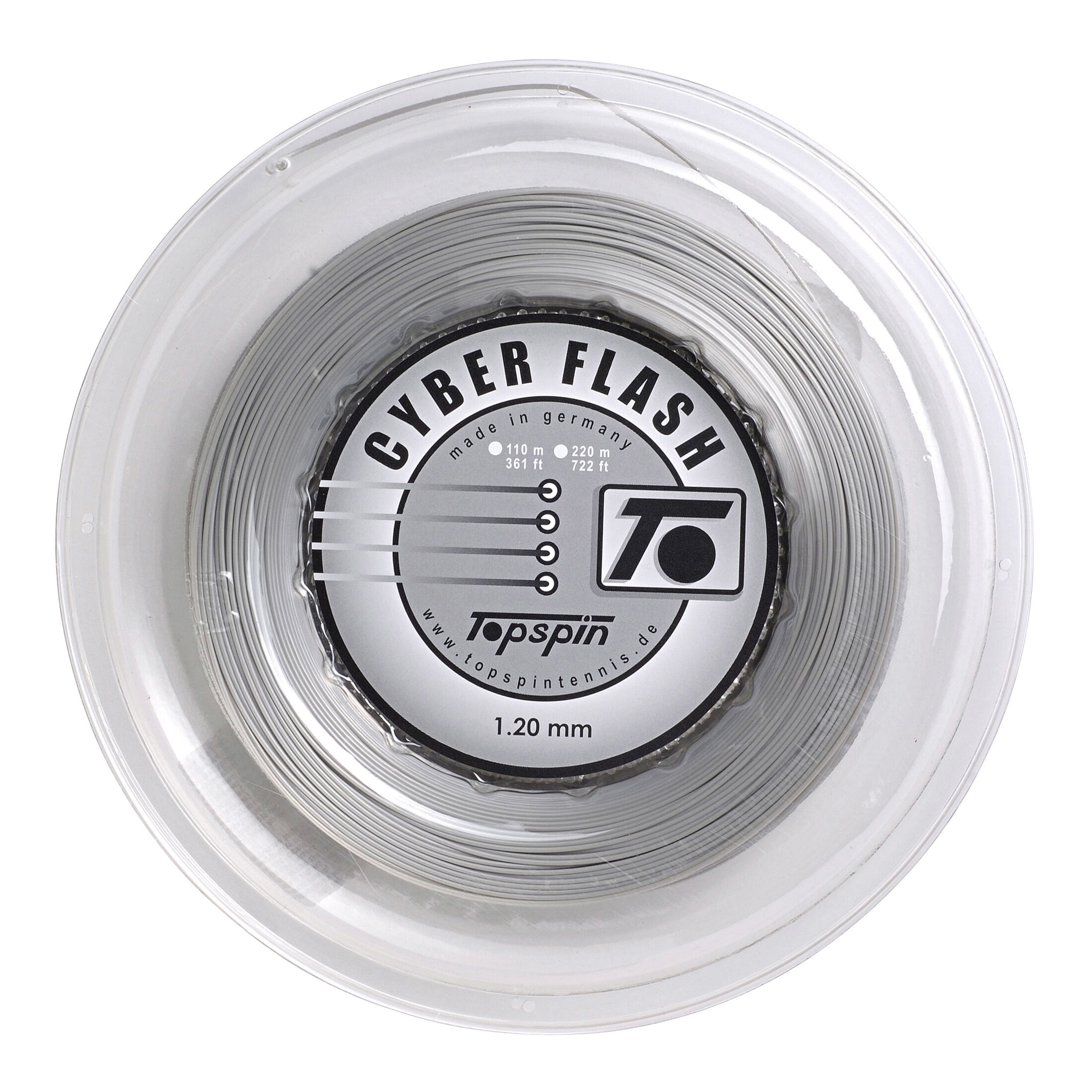 Cyber Flash Saitenrolle 220m - Silber