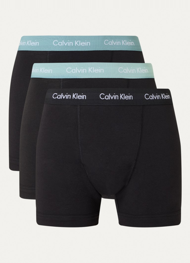 Zestaw 3 par bokserek Calvin Klein z logo w pasie.