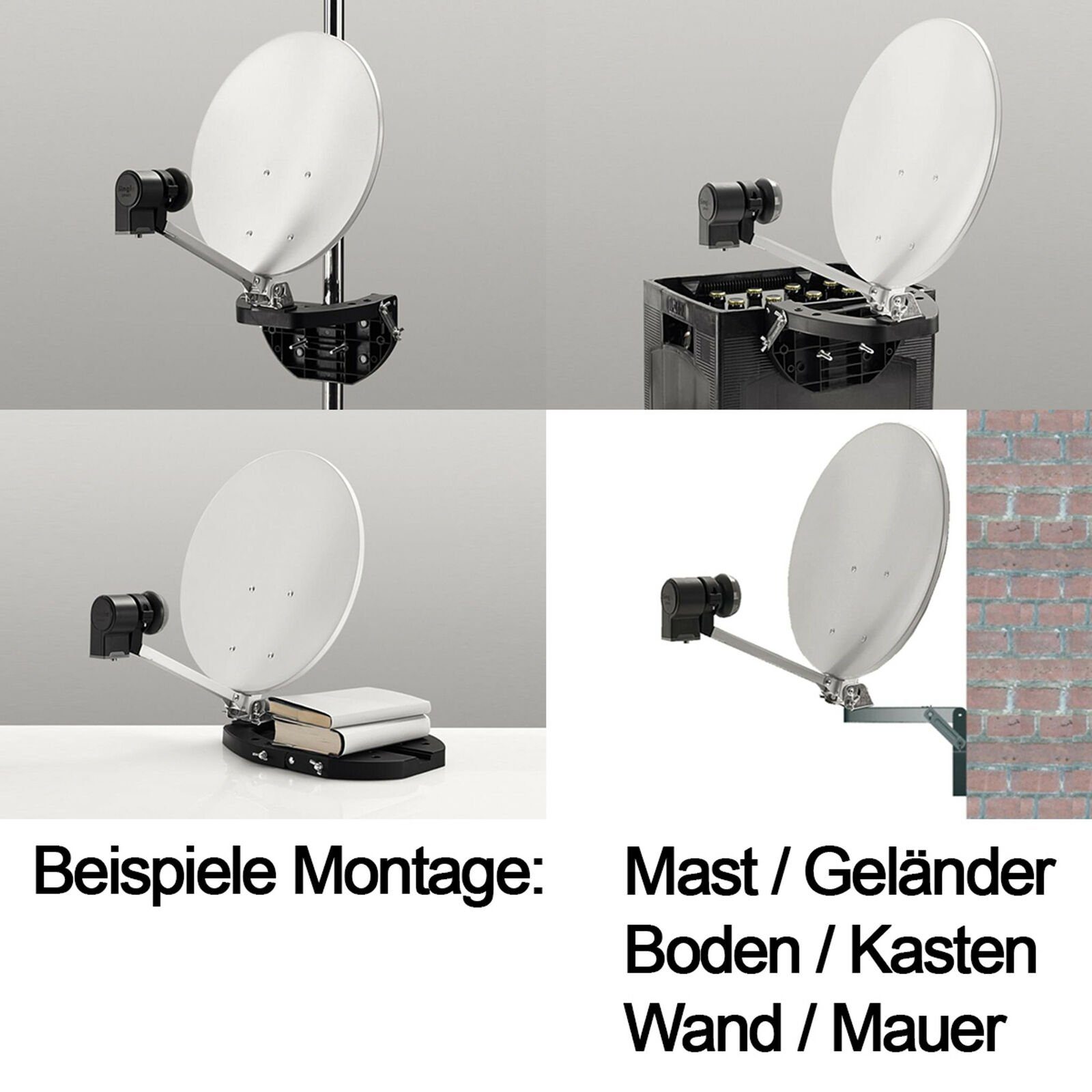 Comag COMAG SAT Camping-Set Easyfind CD08, Komplett-Set inkl. Sat Receiver Camping Sat-Anlage