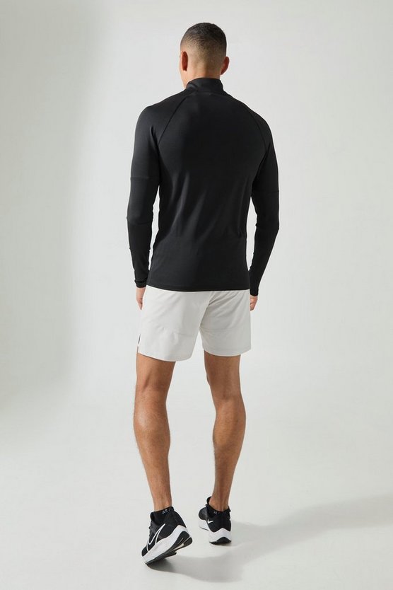 Man Active Raglan Trainingsoberteil mit 1/4 Reißverschluss