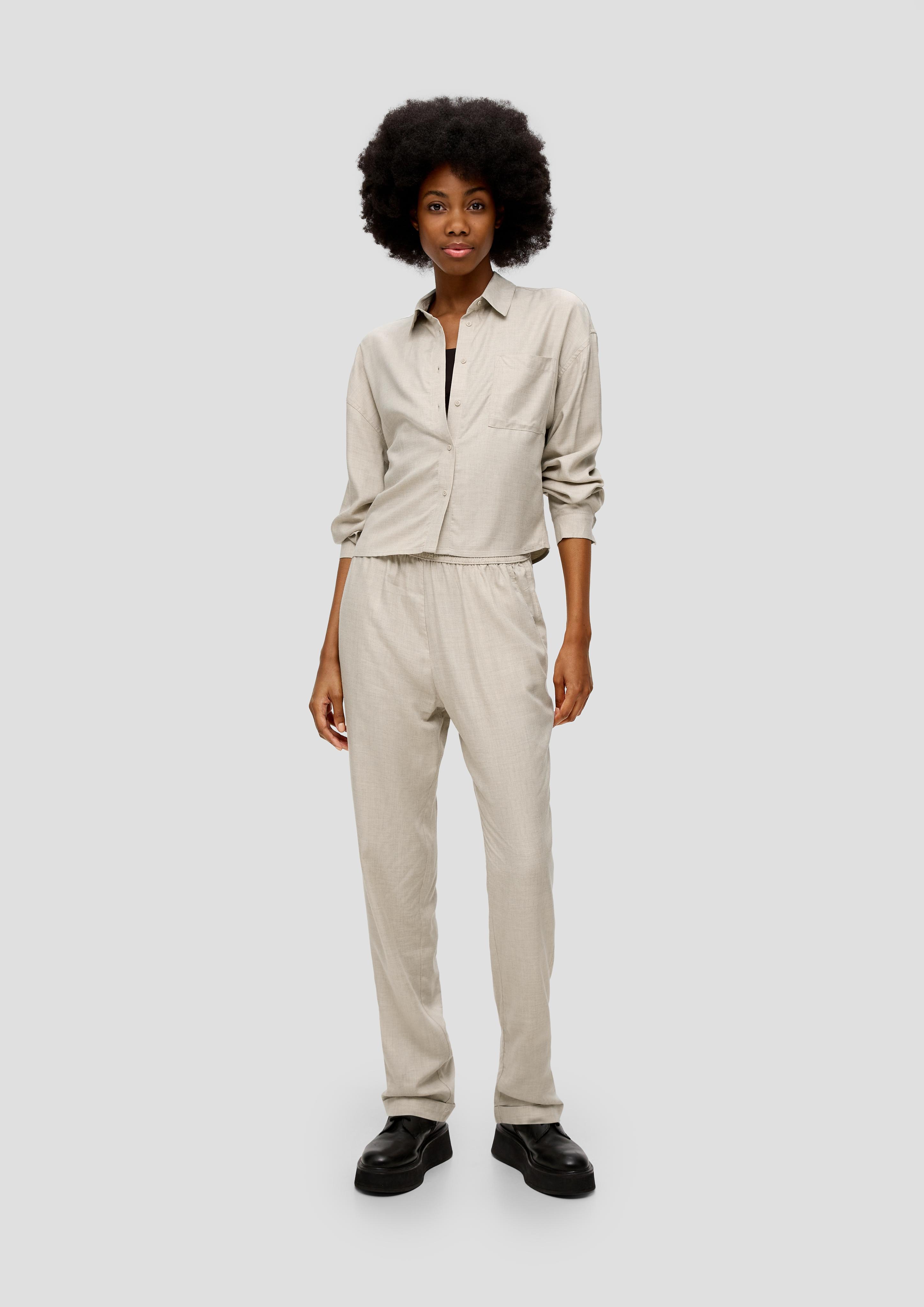 Verkürzte Bluse aus Viskose  2154189-0009