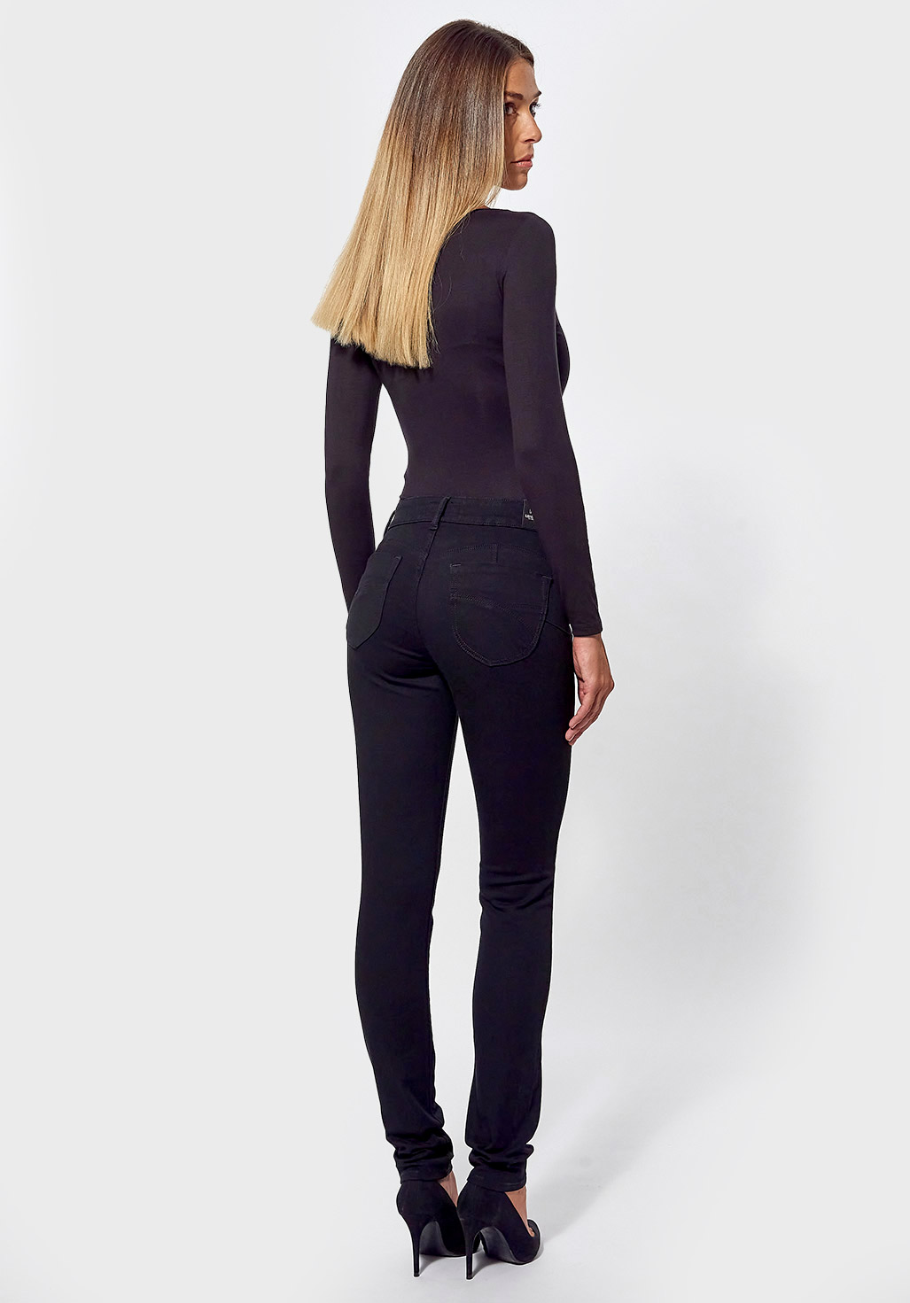 FLORR  Jean slim Femme noir