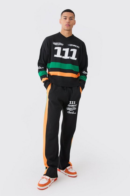 Lockere Moto-Jogginghose
