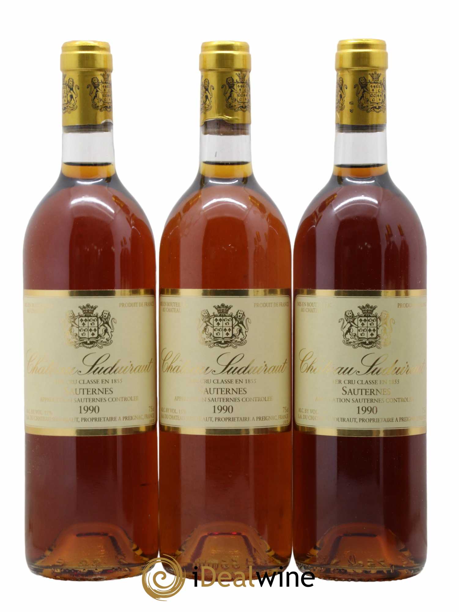 Château Suduiraut 1er Grand Cru Classé  1990 - Lot de 6 Bouteilles