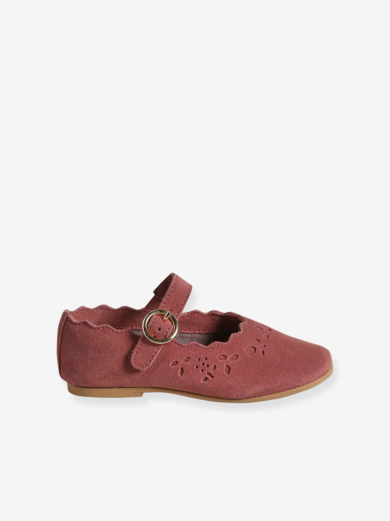 Vertbaudet Mädchen Ballerinas mit Anziehtrick - braun