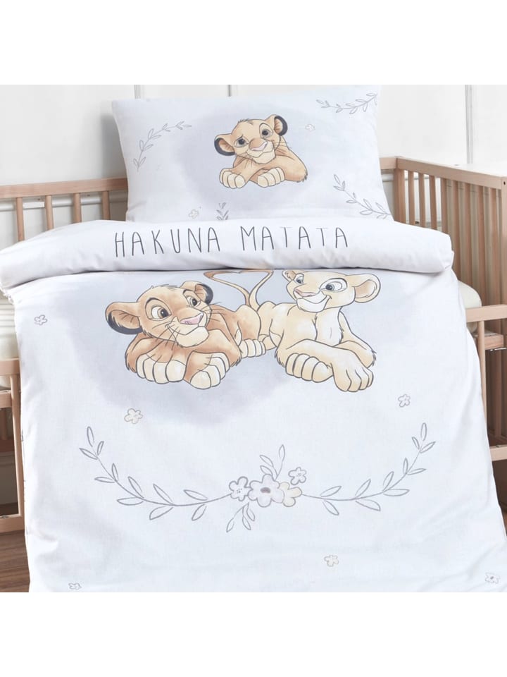 Disney König der Löwen Baby Bettwäsche-Set Biber/Flanell 