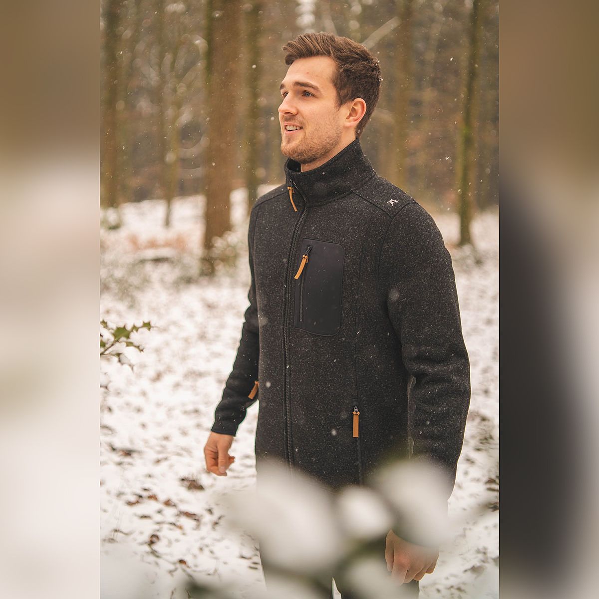 Strickfleece Jacke