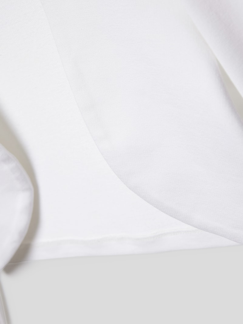 Bolero mit floralem Detail in weiß