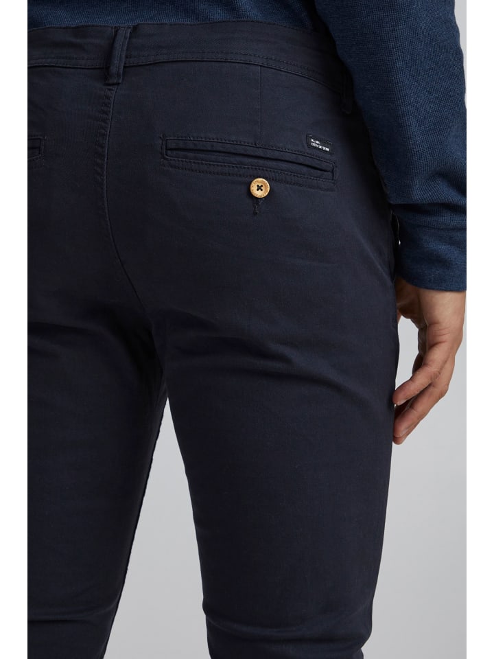 BLEND Chinohose BHNATAN pants - 20703472  Chinohose Slim Fit mit Gürtelschlaufen in Blau günstig kaufen