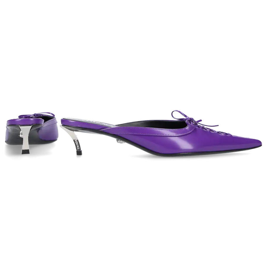 Versace - Clogs PIN-POINT Kalbsleder - lila