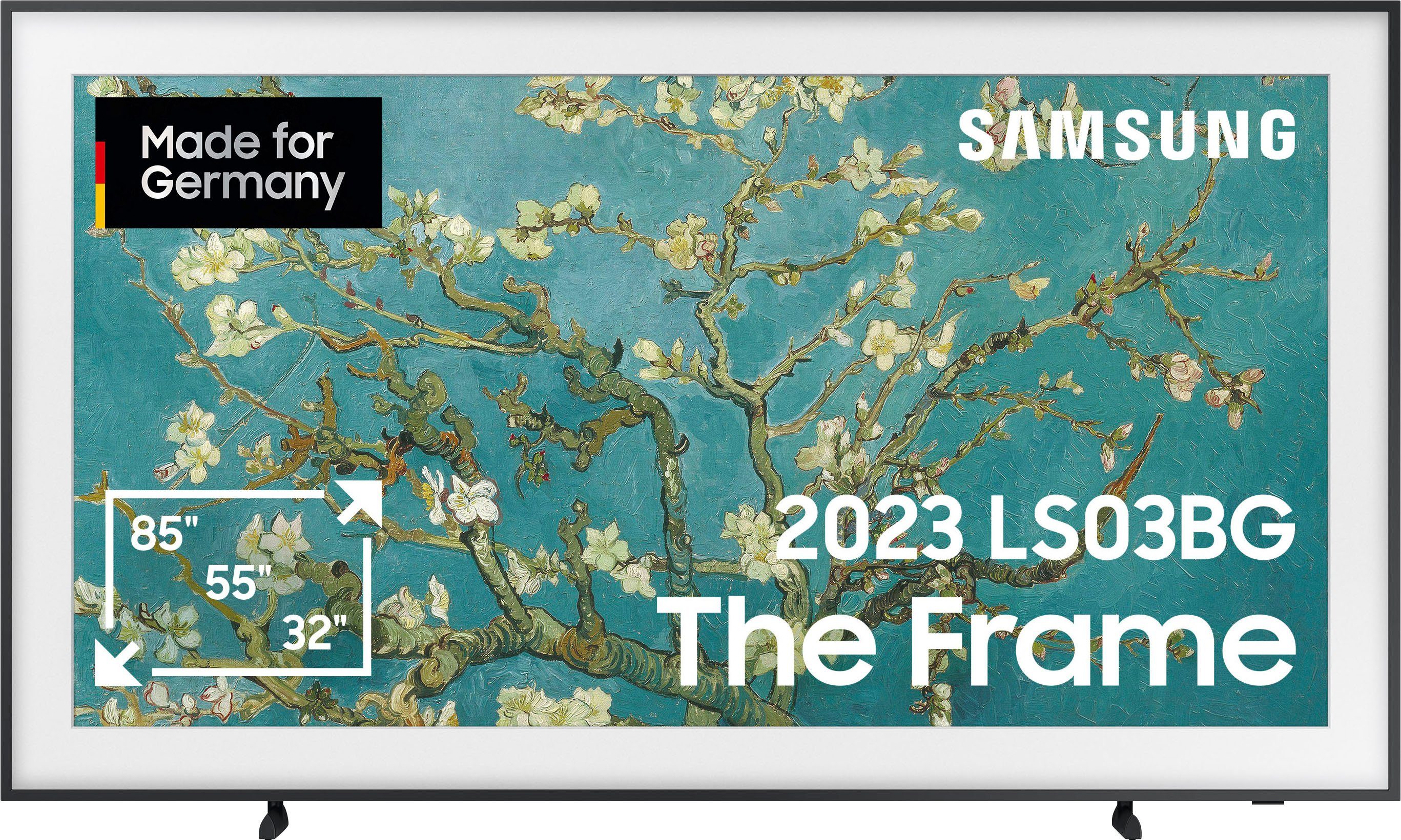 Samsung GQ75LS03BGU LED-Fernseher (189 cm/75 Zoll, Google TV, Smart-TV, Mattes Display,Austauschbare Rahmen,Art Mode)