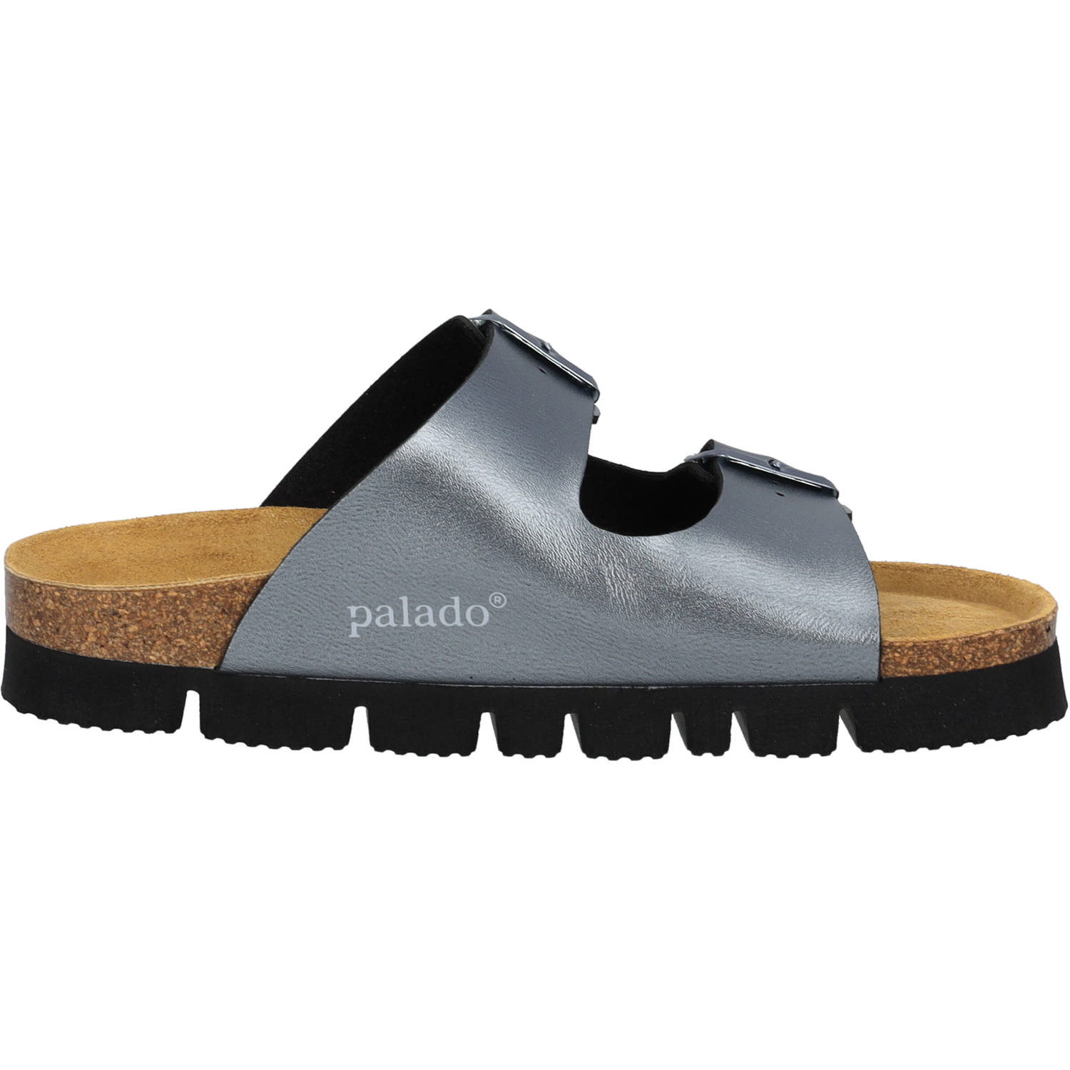 Palado Korfu PL Metallic, Pantoletten, Damen, Anthrazit