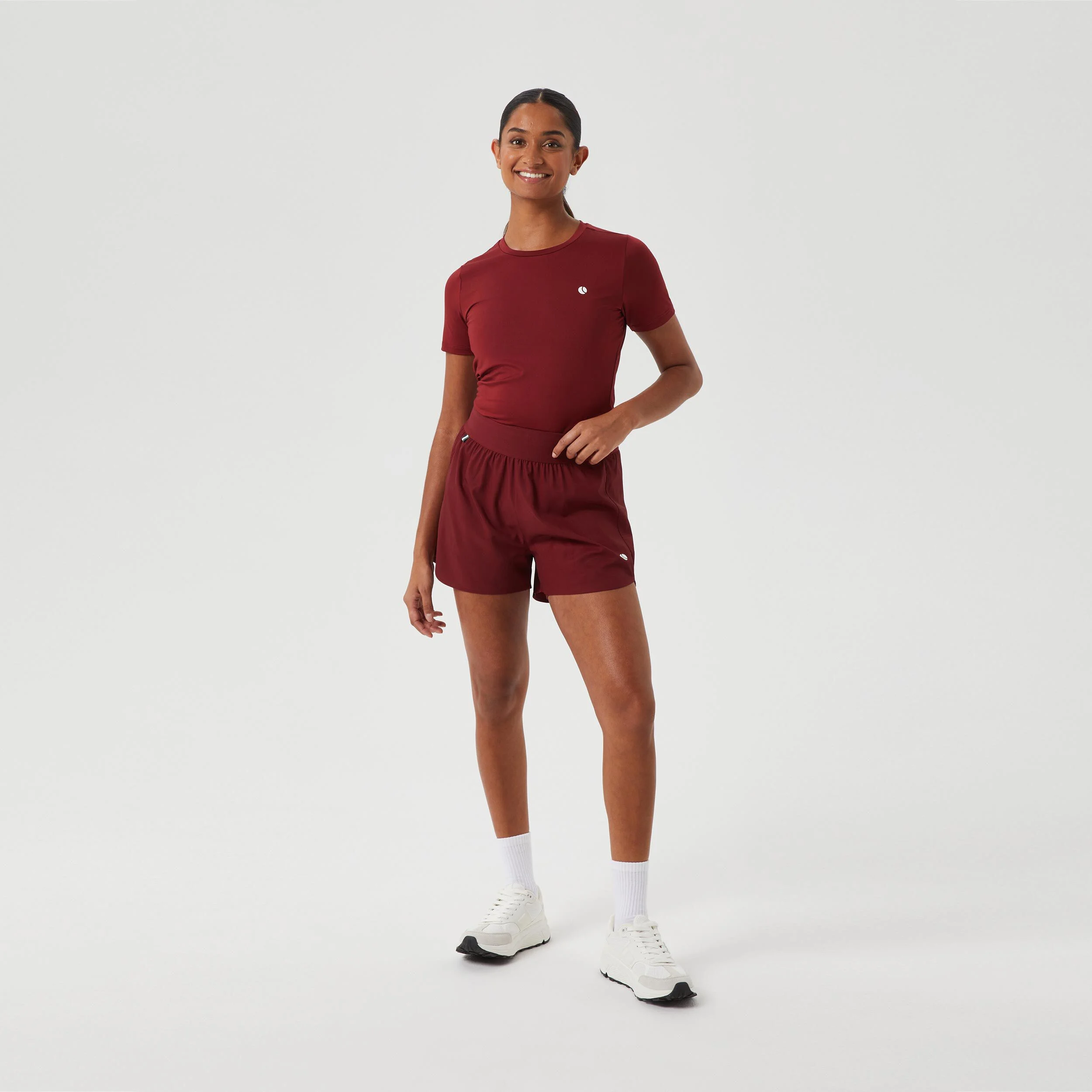 Ace Slim T-Shirt Damen - Berry