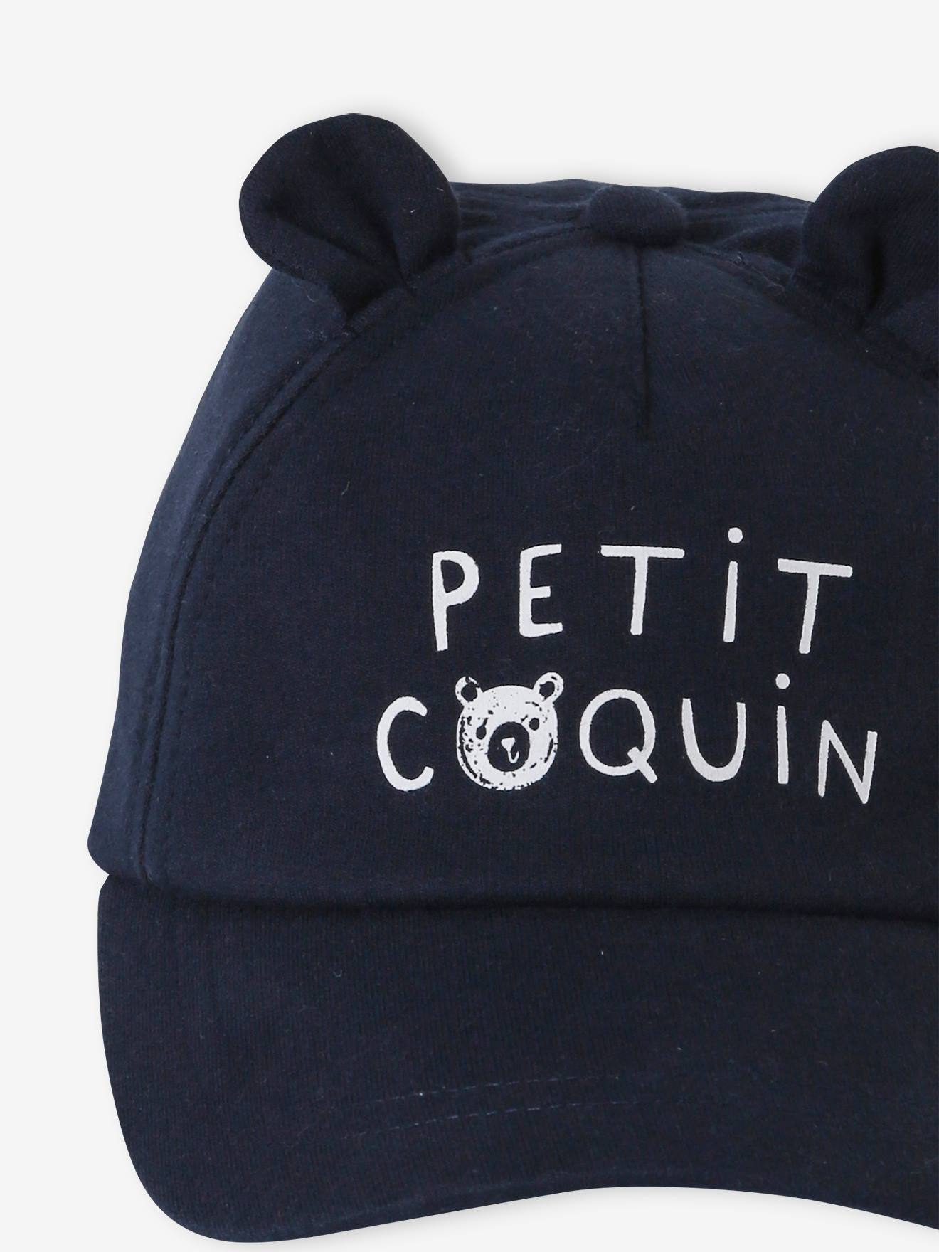 Vertbaudet Jungen Cap, Teddy - marine