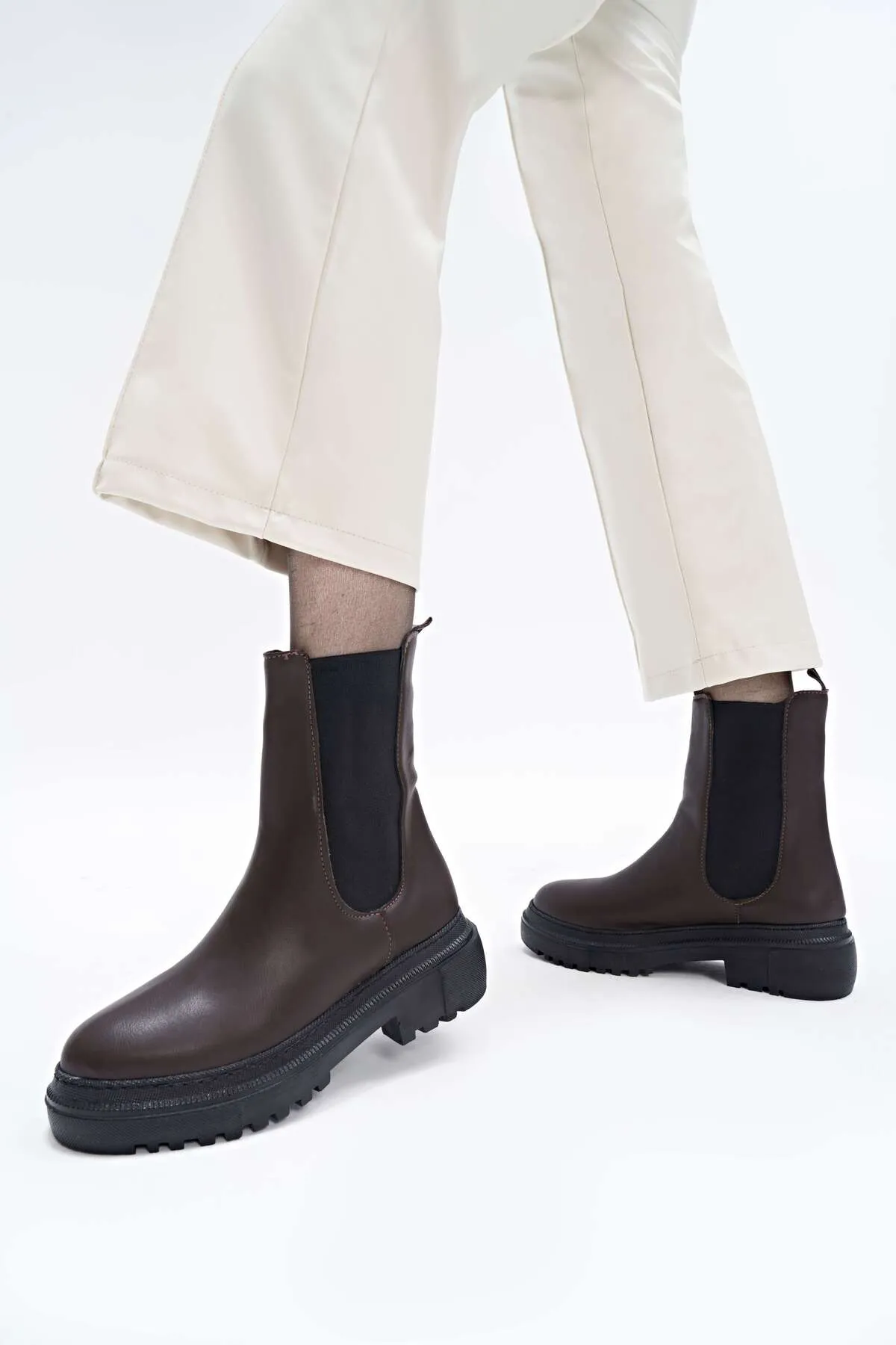 Yaya by Hotiç  Stiefelette - Braun - Flacher Absatz