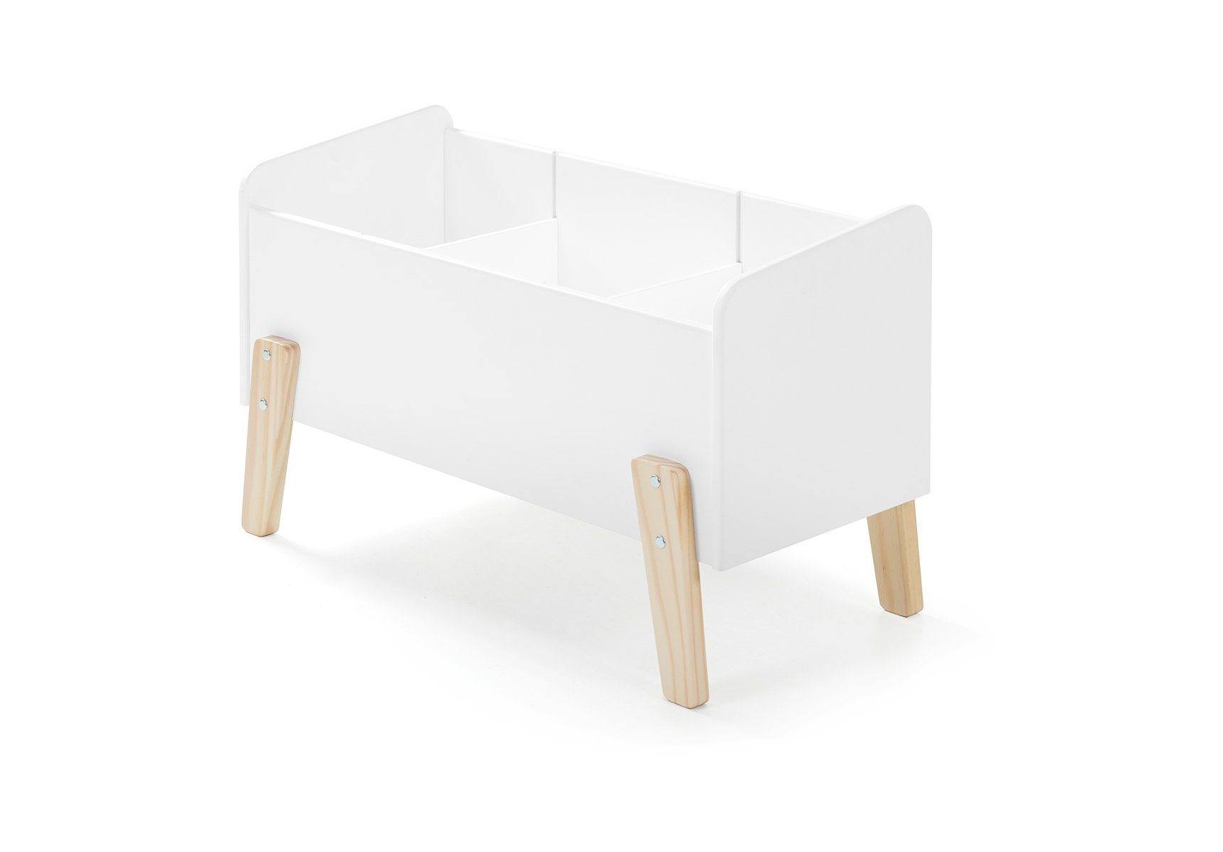 möbelando Spielzeugtruhe KIDDY, aus Massiv Kiefer und MDF in weiß. Abmessungen (BxHxT) 80x48x39 cm