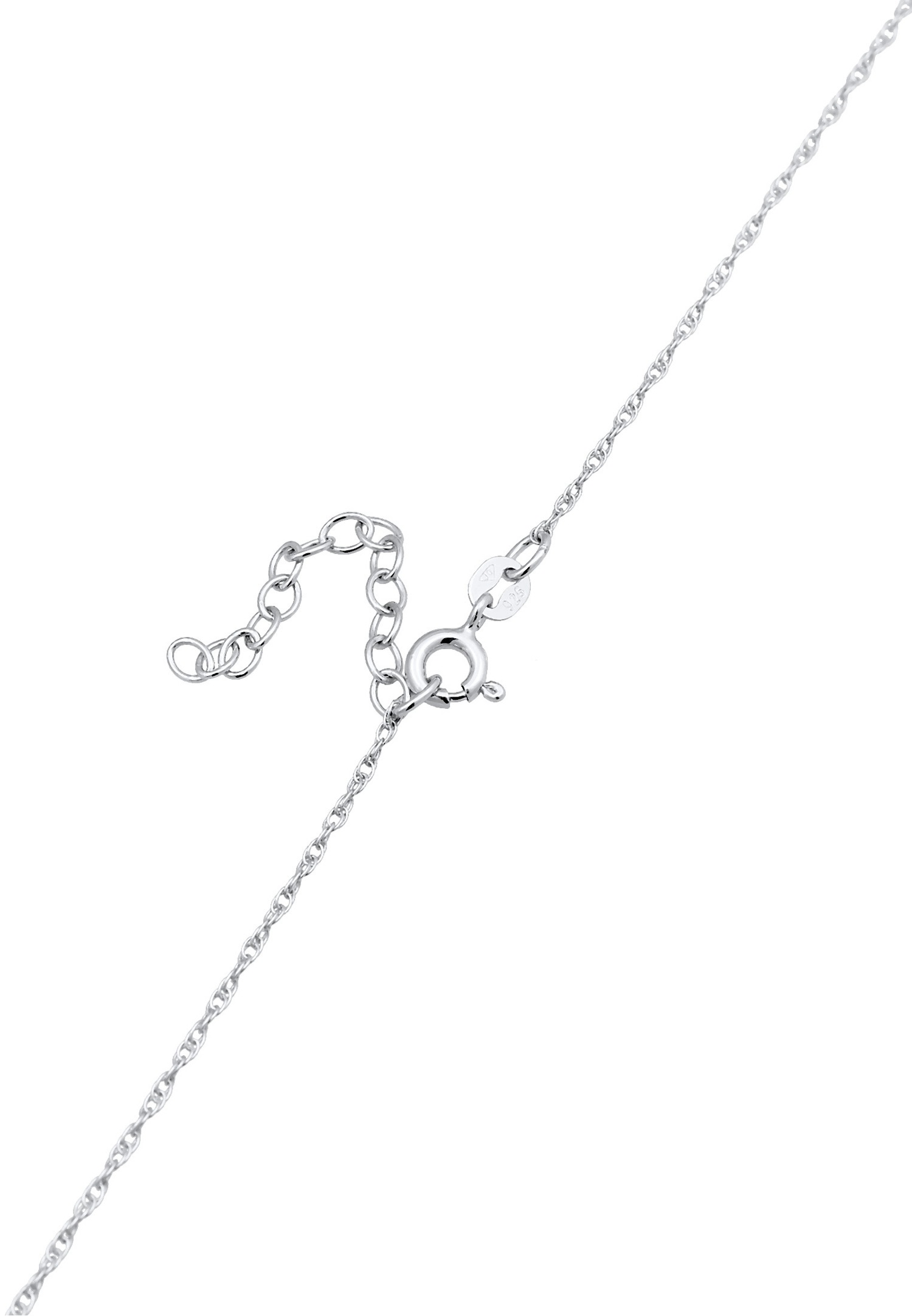 Elli női pillangós choker medál cirkónia kristállyal, 925 sterling ezüstből