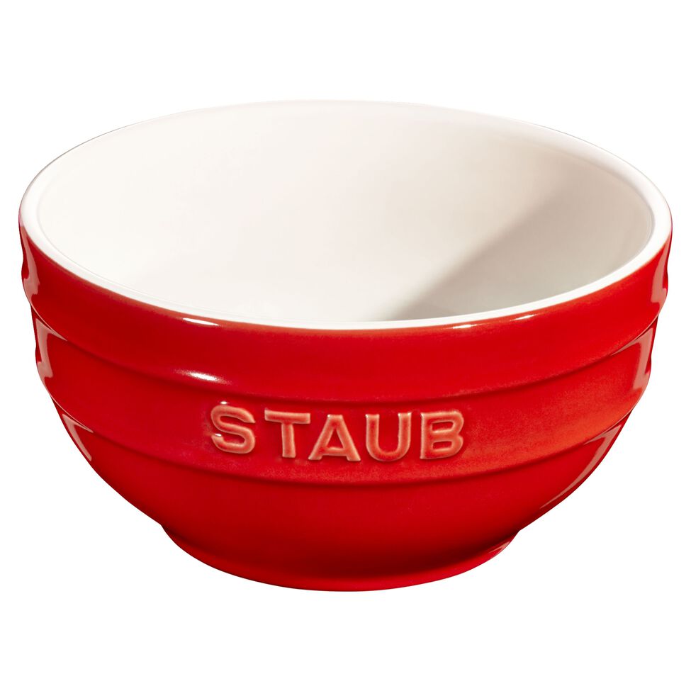 Schüssel 14 cm, Keramik, Kirsch-Rot
