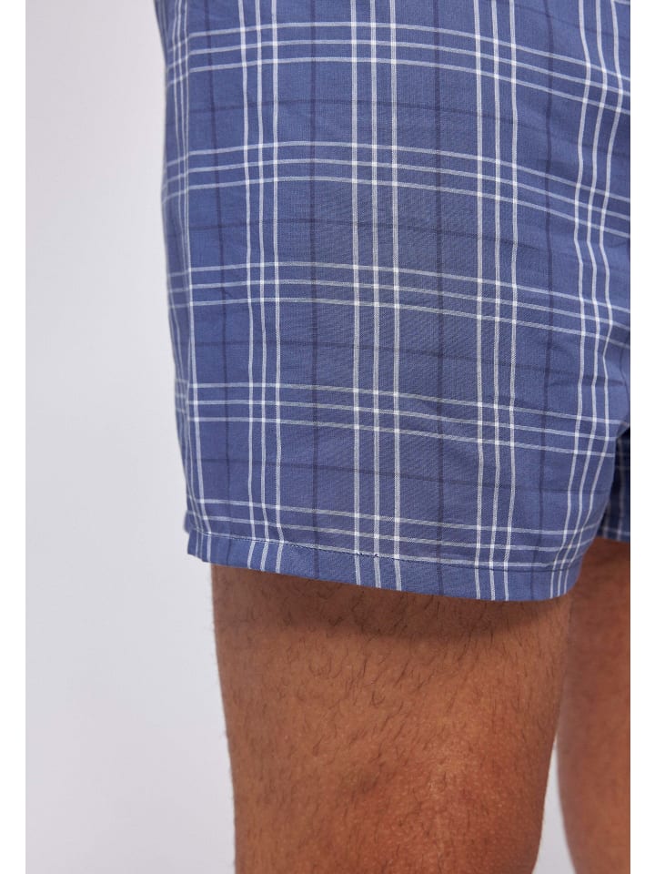 SNOCKS American Woven Boxershorts aus Bio-Baumwolle 3 Stück in Big Check günstig kaufen