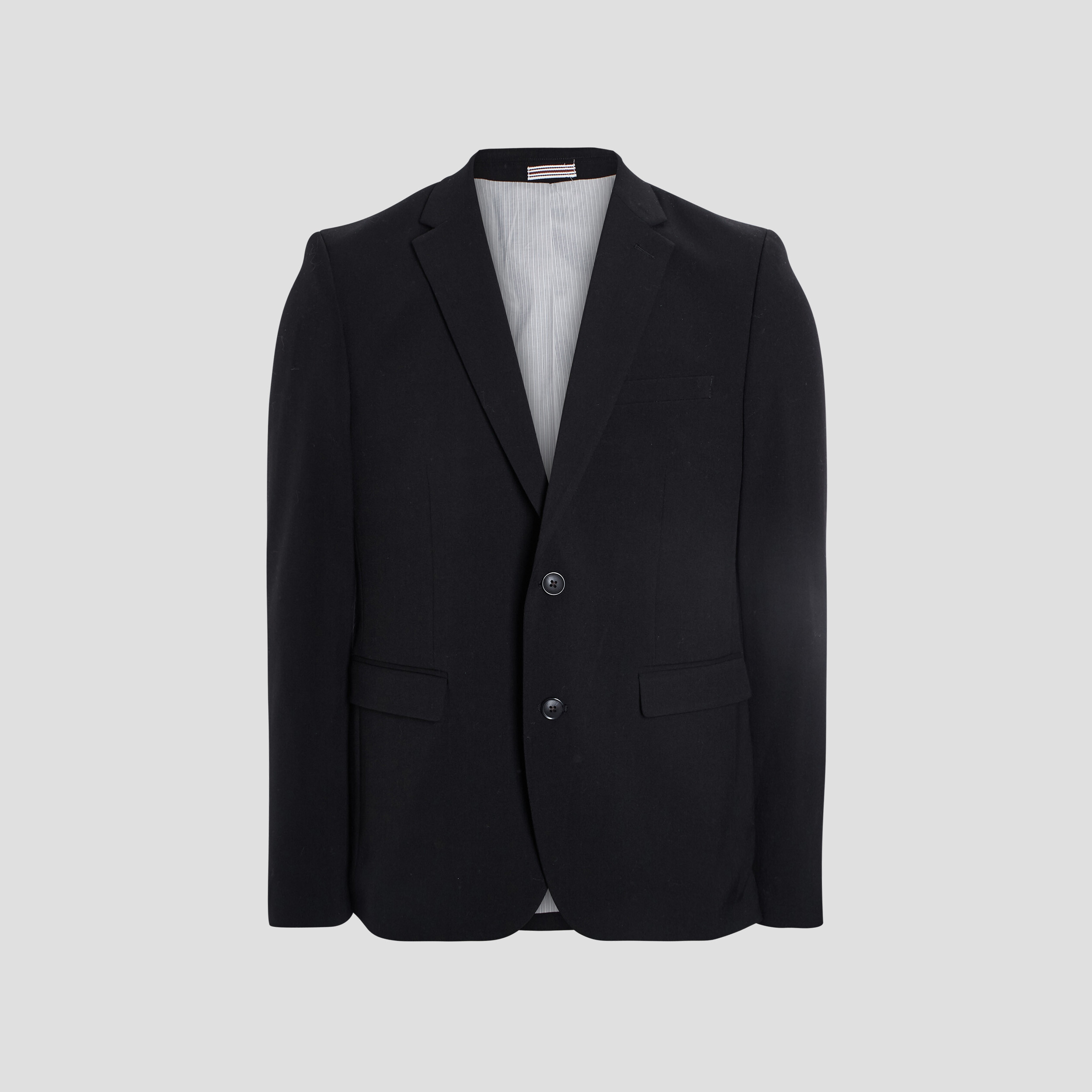 Veste ajustée boutonnée noir homme | La Halle