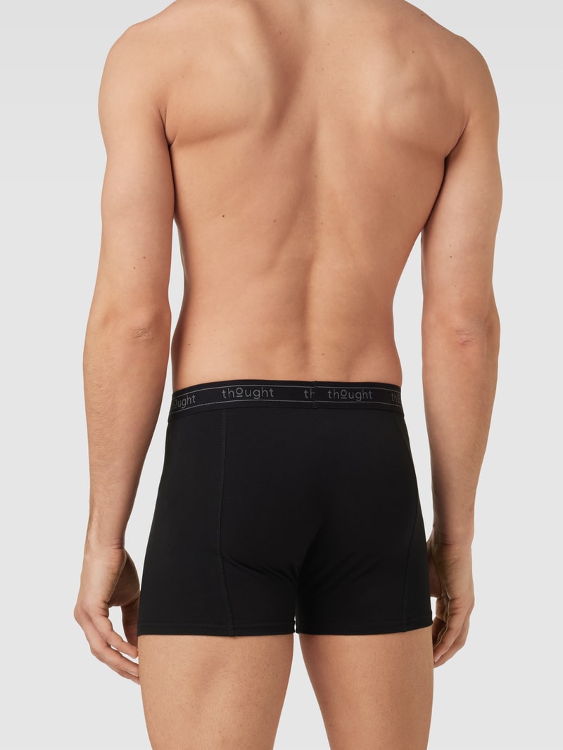 Hipster mit elastischem Logo-Bund in schwarz