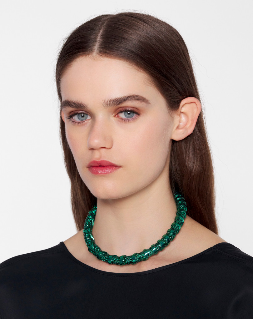 COLLIER RAS-DE-COU MELODIE EN STRASS