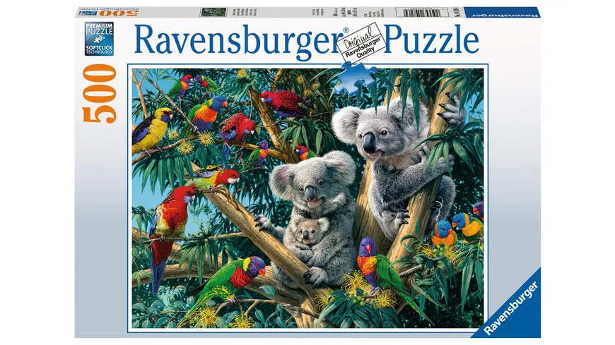 Ravensburger Puzzle - Koalas im Baum, 500 Teile