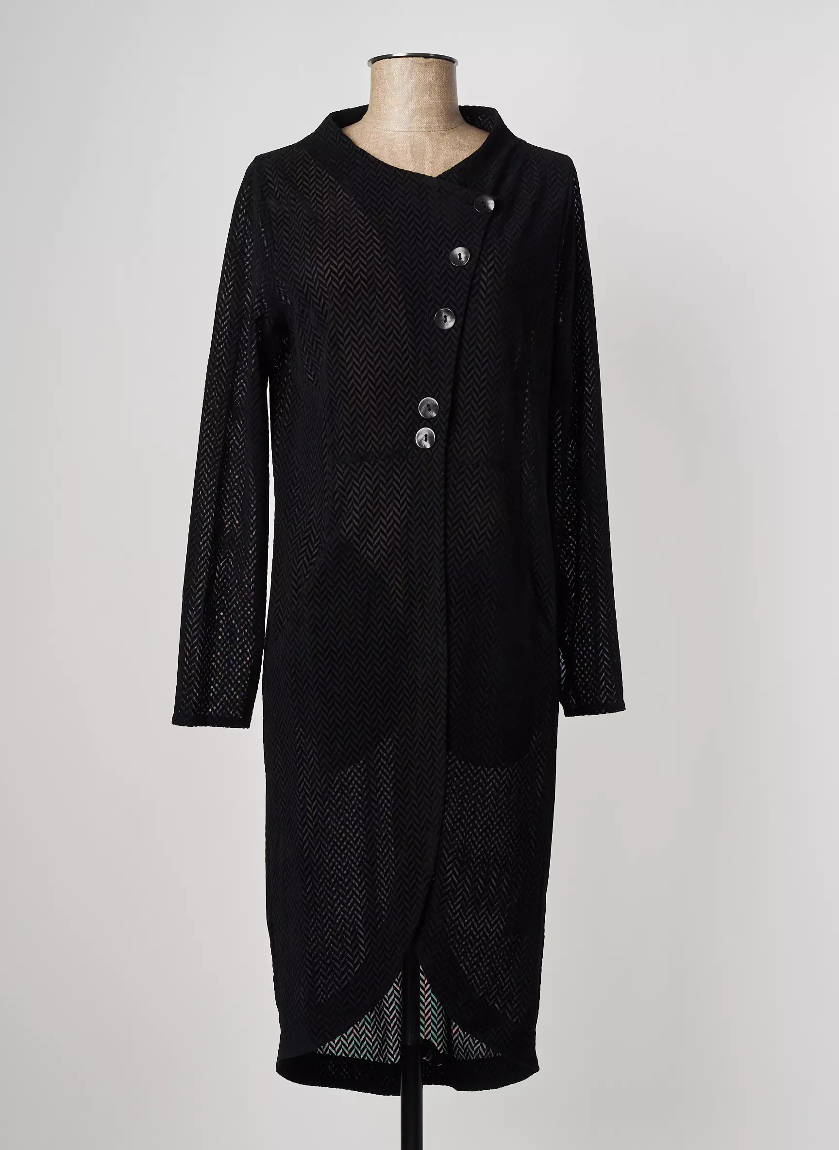 Elsewhere Vestecasual Femme couleur noir
